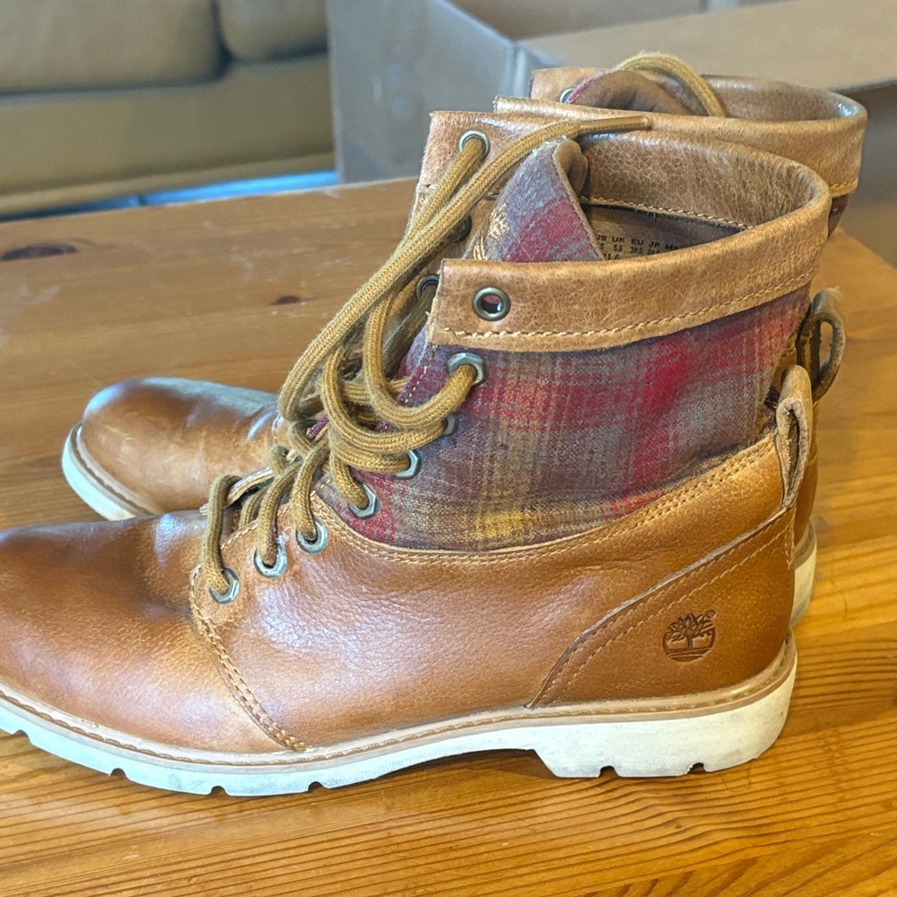 Timberland Pendleton Collab Brown Leather Ankle B… - image 4